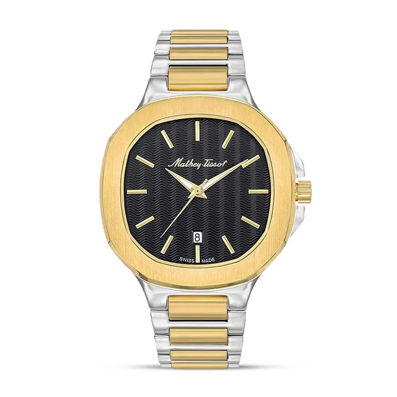 Mathey-Tissot Evasion Black Dial Two-Tone Men's Watch | H152BN